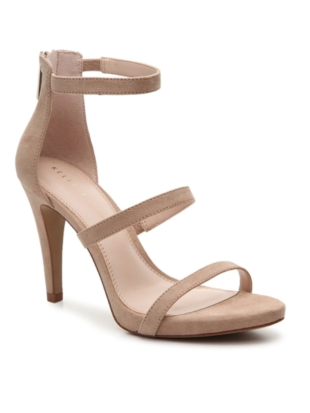 Kelly & Katie courtnee tan multi strap tan stiletto high heels